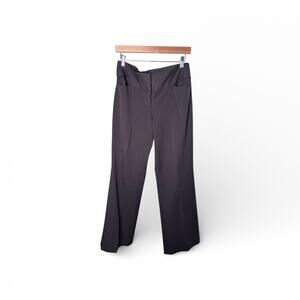 Express Brown Low Rise Wide Leg Dress Pants 6